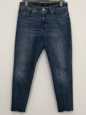 Lucky Brand Skinny Ava Blue Jeans Womens 12/31 Ankle Medium Wash Denim Mid Rise